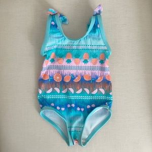 Toddler Girl Fruit Print One Piece Swimsuit